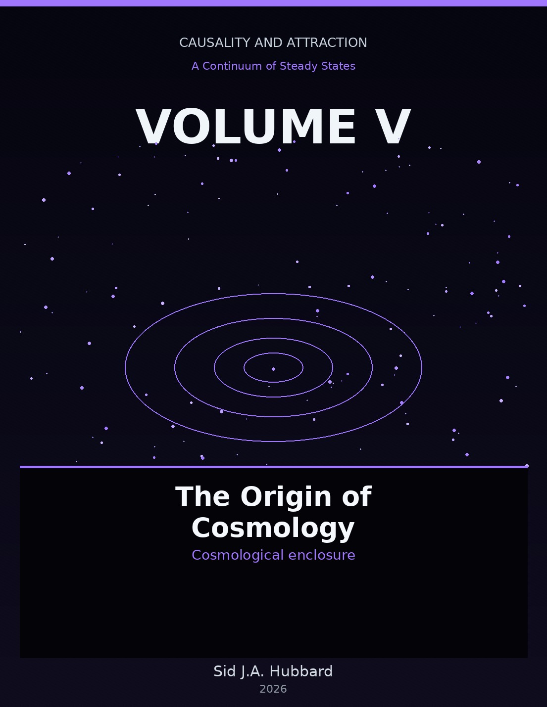 Book cover for Causality and Attraction Volume V.
