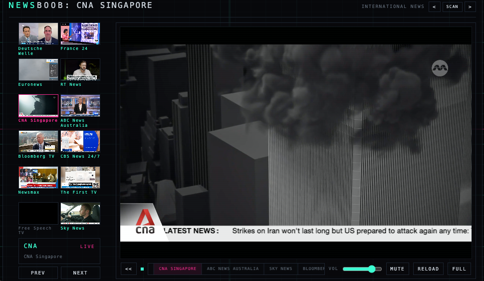 NewsBoob international news player